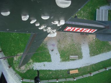 Pohled z lezecké stěny v Pitztalu