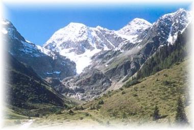 Rakousko - krajina městečka St. Leonhard im Pitztal