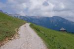 Část turistické trasy Alm Neuberg